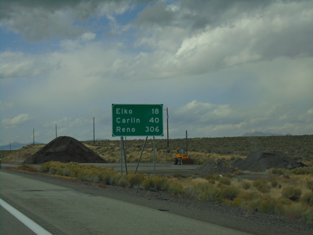 I-80 West - Distance Marker