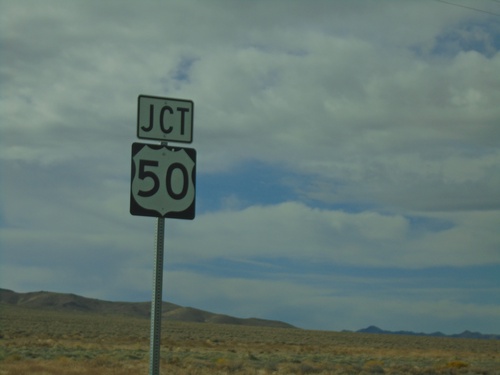 NV-121 South approaching US-50