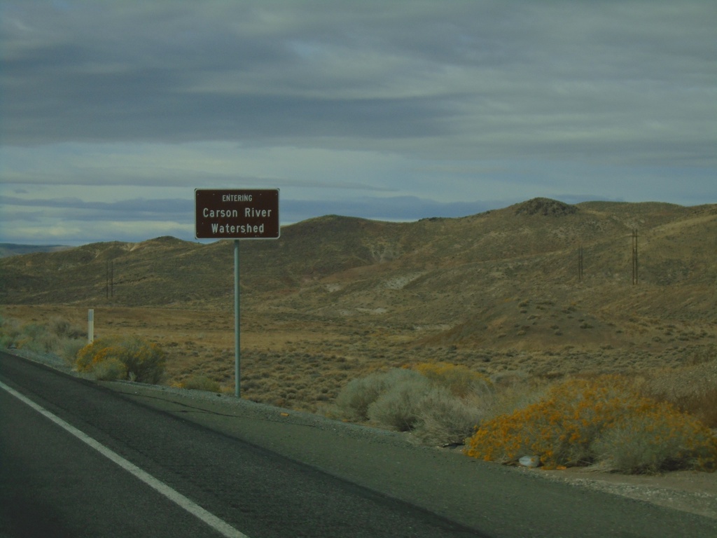 US-50 West - Entering Carson River Watershed