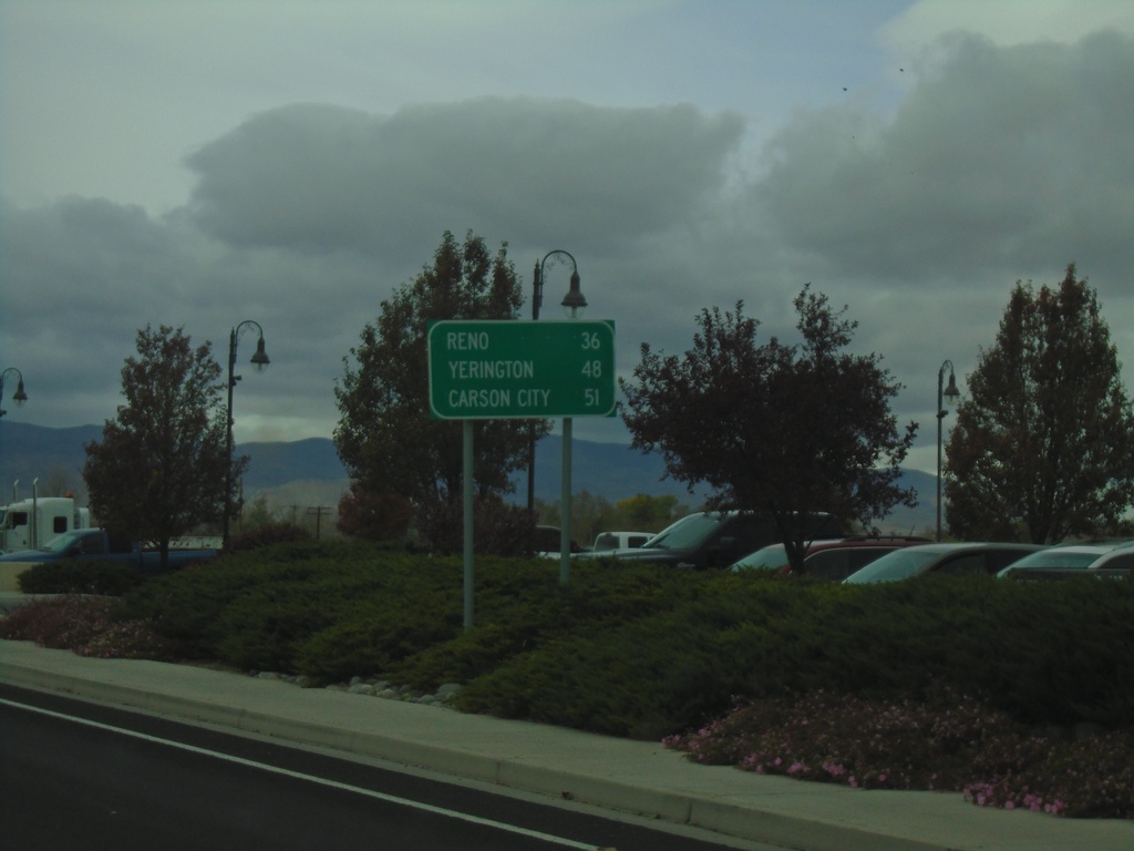 Alt. US-95 South/Alt. US-50 West/BL-80 West - Distance Marker