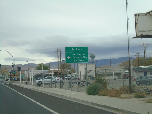 US-95 Alt. South/US-50 Alt. West at NV-427 North