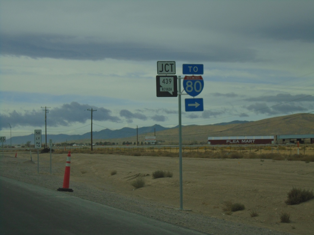 US-50 West Approaching NV-439