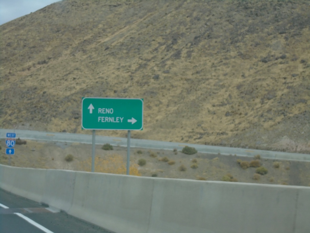 NV-439 North approaching I-80