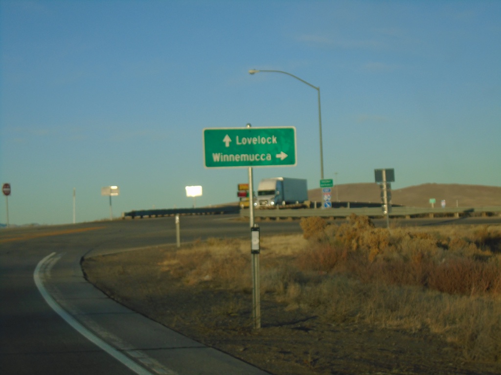 Winnemucca Blvd. West at I-80 (Exit 173)