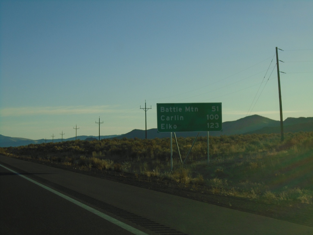 I-80 East - Distance Marker