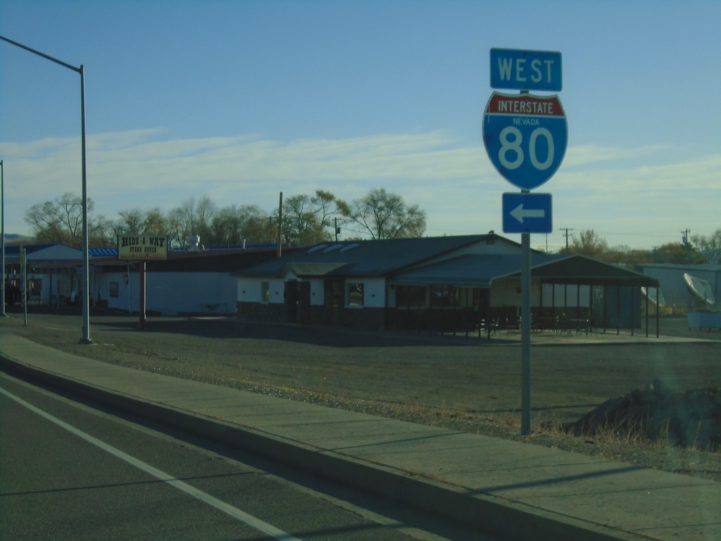 NV-305 North at I-80 West