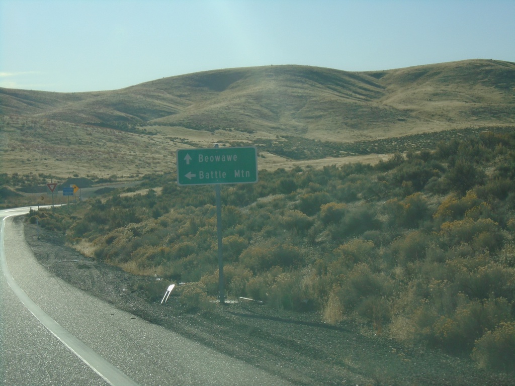 I-80 East Exit 261 Offramp at NV-306