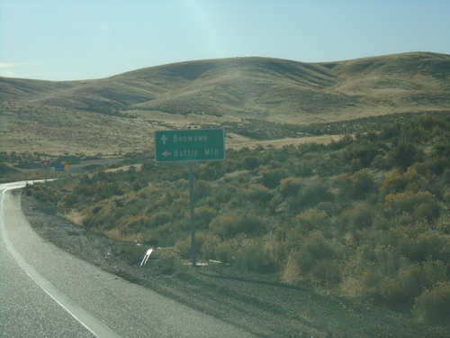 I-80 East Exit 261 Offramp at NV-306