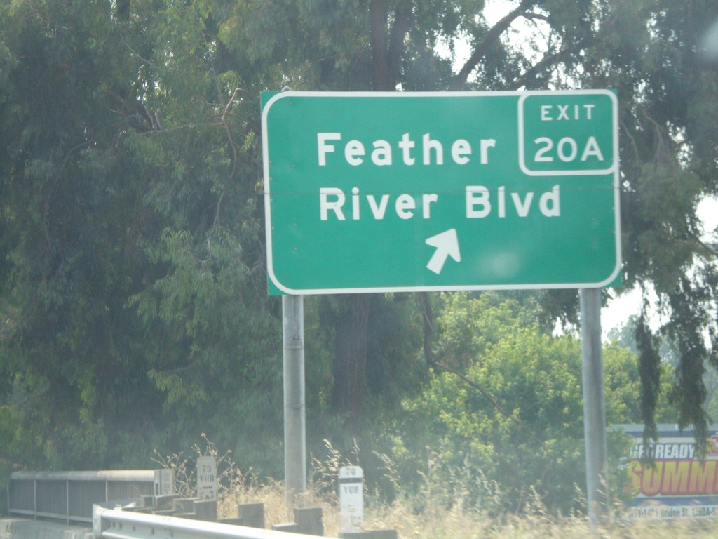 CA-70 South Exit 20A