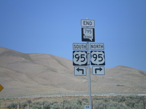 End NV-795 West at US-95