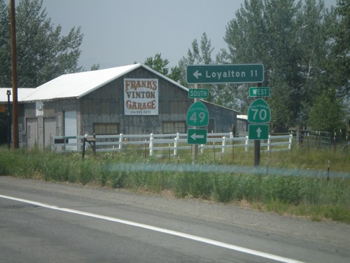 CA-70 West at CA-49 South