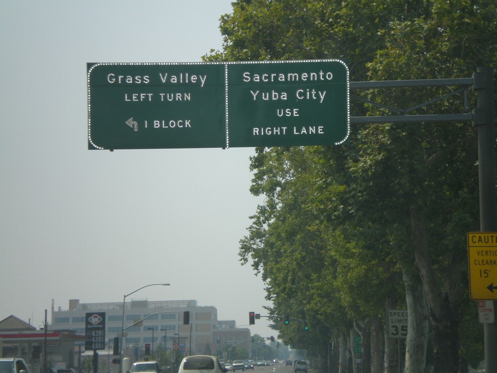 CA-70 South Approaching CA-20 East