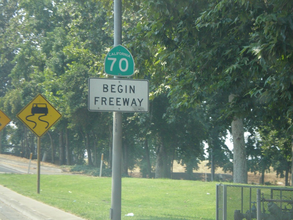 CA-70 South - Begin Freeway