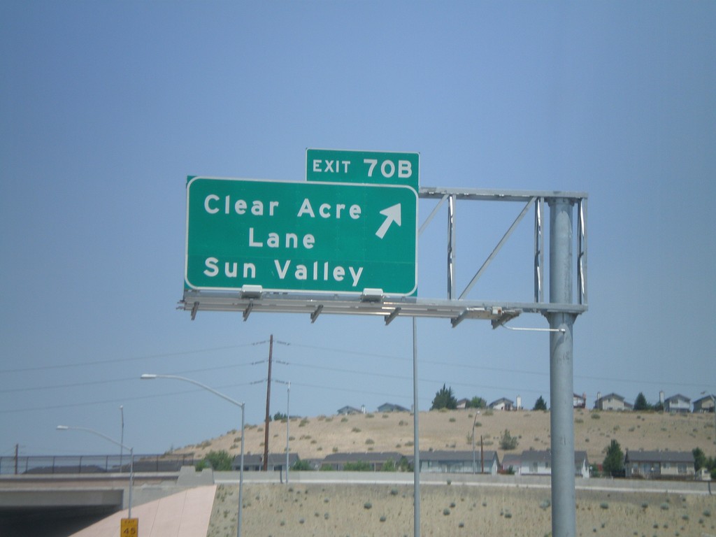 US-395 North Exit 70B