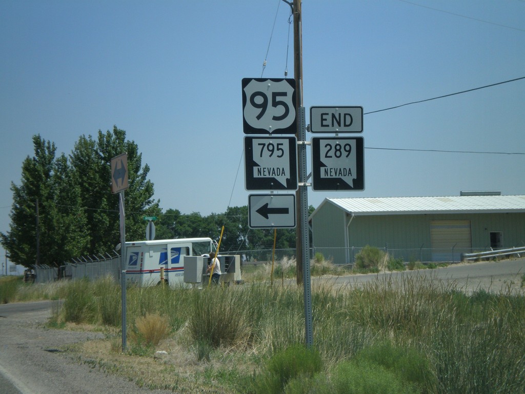 End NV-289 at NV-795 to US-95