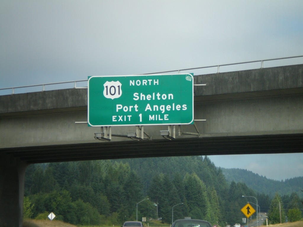 US-101 North Approaching WA-8