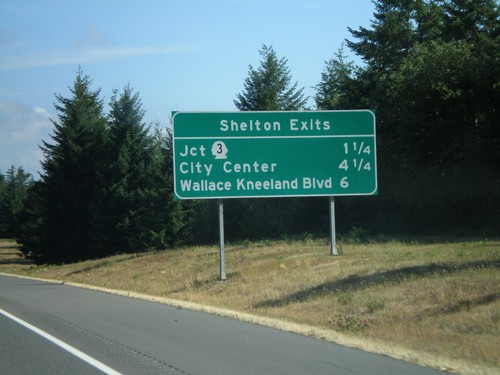 US-101 North - Shelton Exits