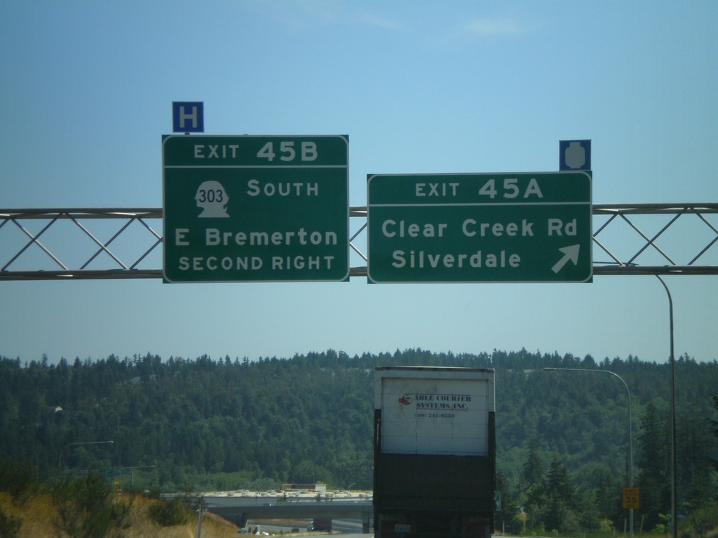 WA-3 North - Exit 45B and Exit 45A