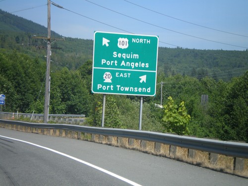 US-101 North at WA-20 East