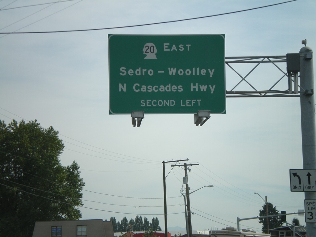 WA-20 East Overhead in Burlington