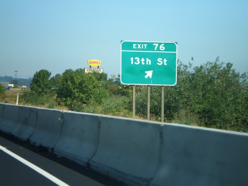 I-5 North - Exit 76