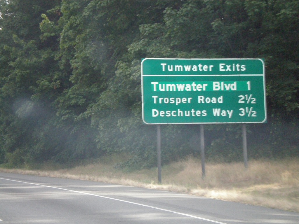 I-5 North - Tumwater Exits