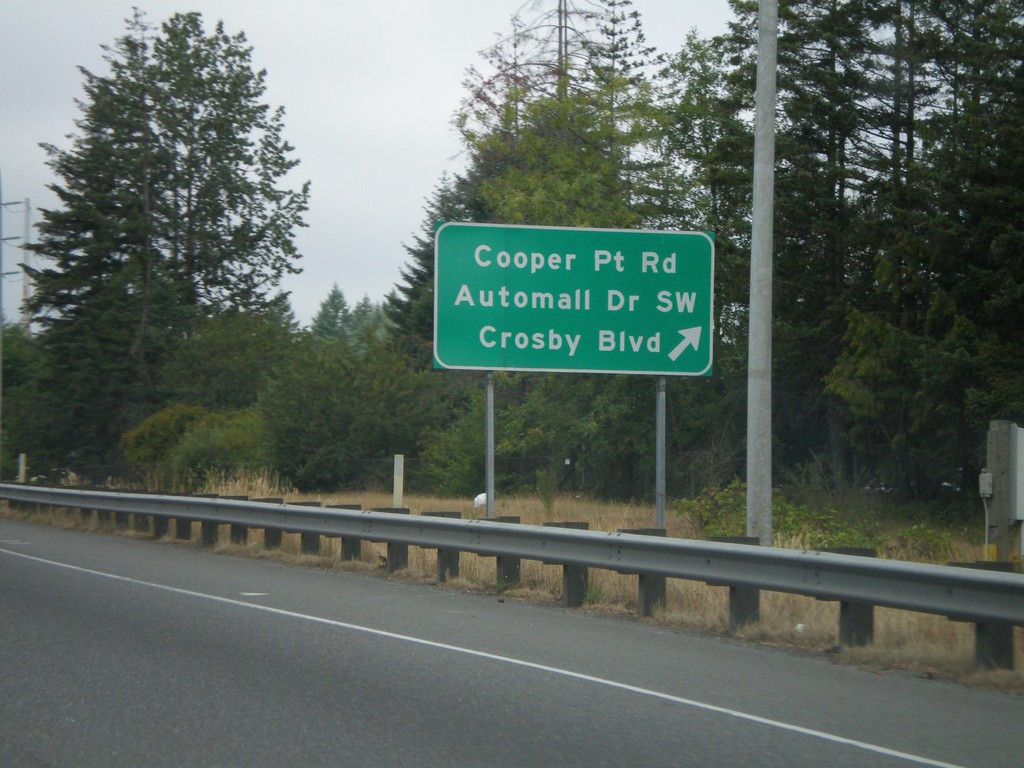 US-101 North - Cooper Pt. Road Exit