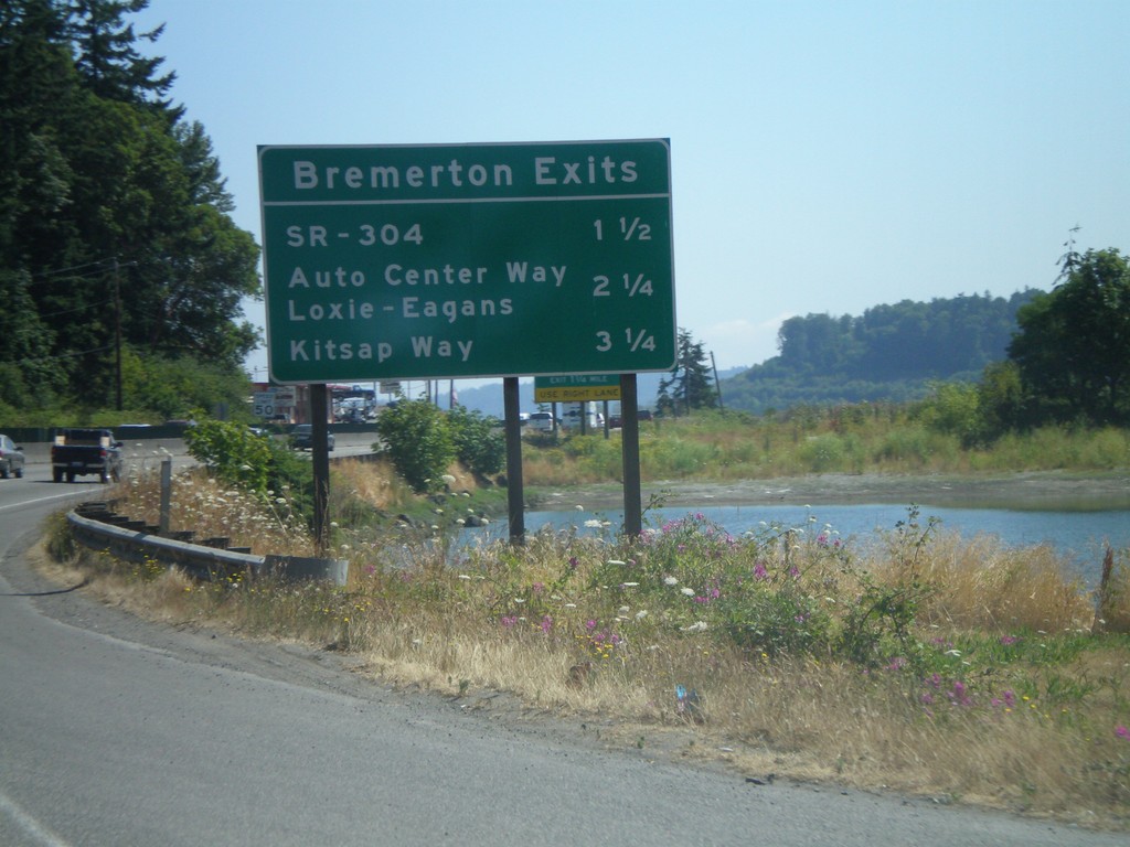 WA-3 North - Bremerton Exits