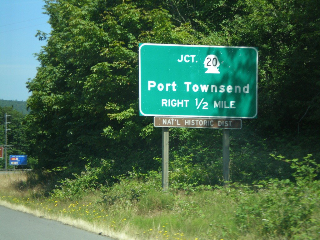 US-101 North Approaching WA-20