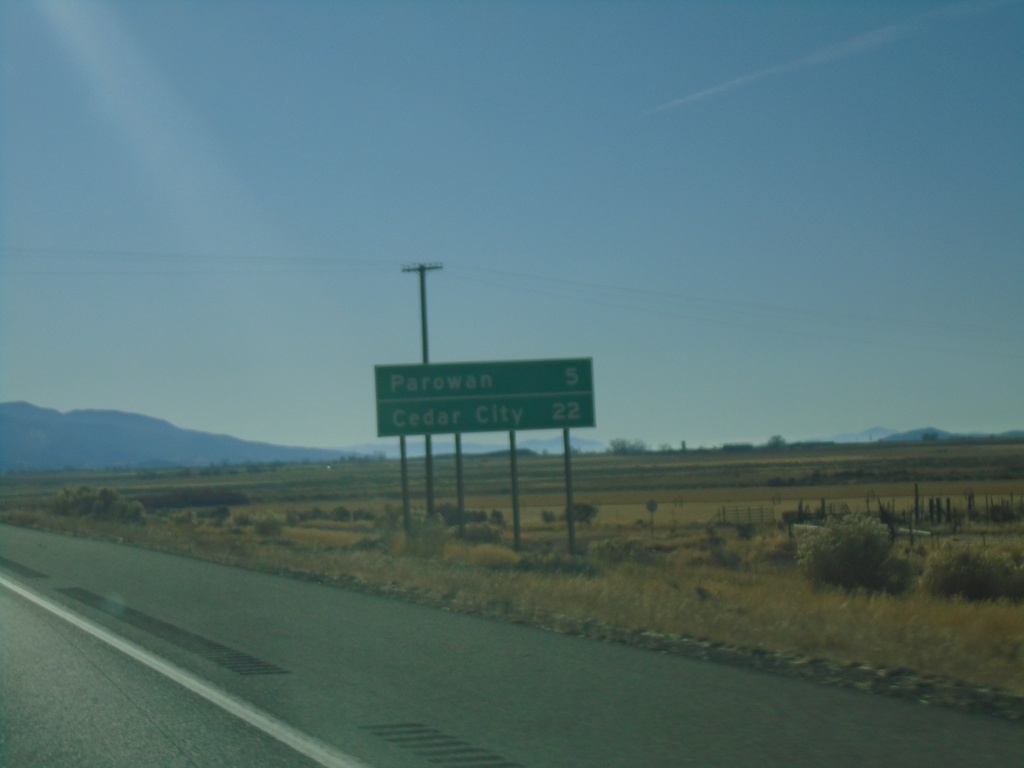 I-15 South - Distance Marker