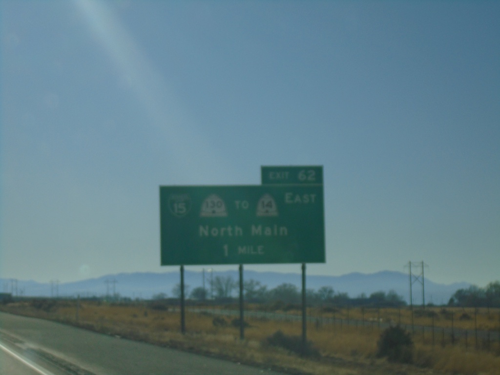 I-15 South - Exit 62