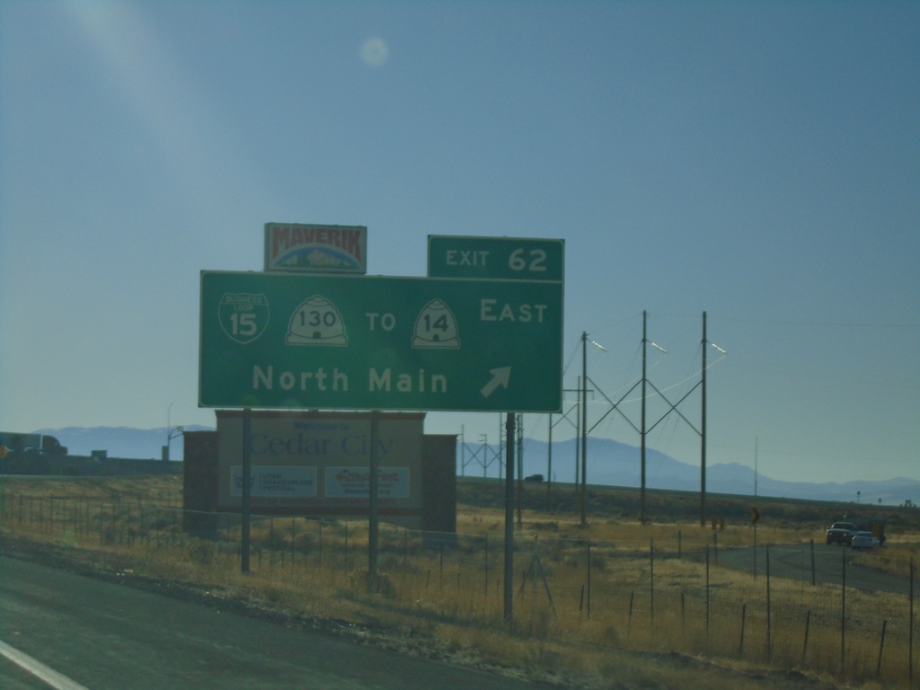 I-15 South - Exit 62