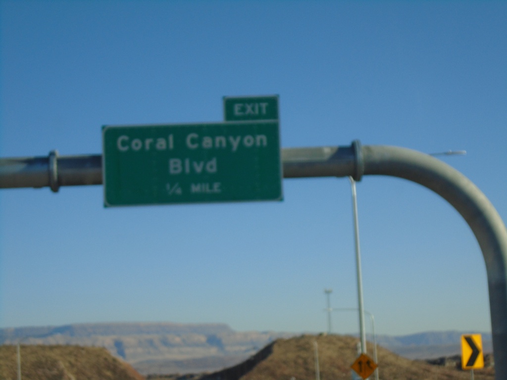 UT-9 East Approaching Coral Canyon Blvd