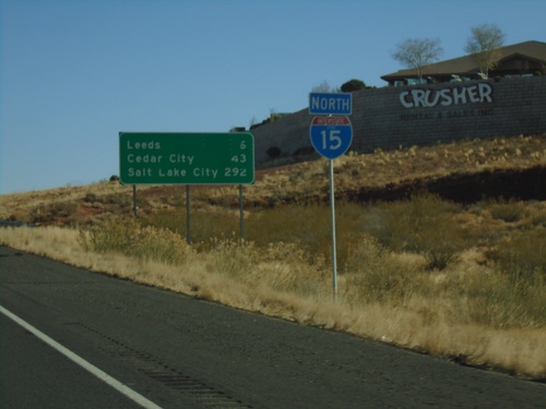 I-15 North - Distance Marker