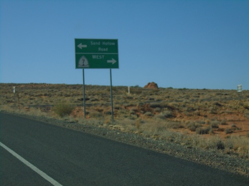 Sand Hollow Road at UT-7 West