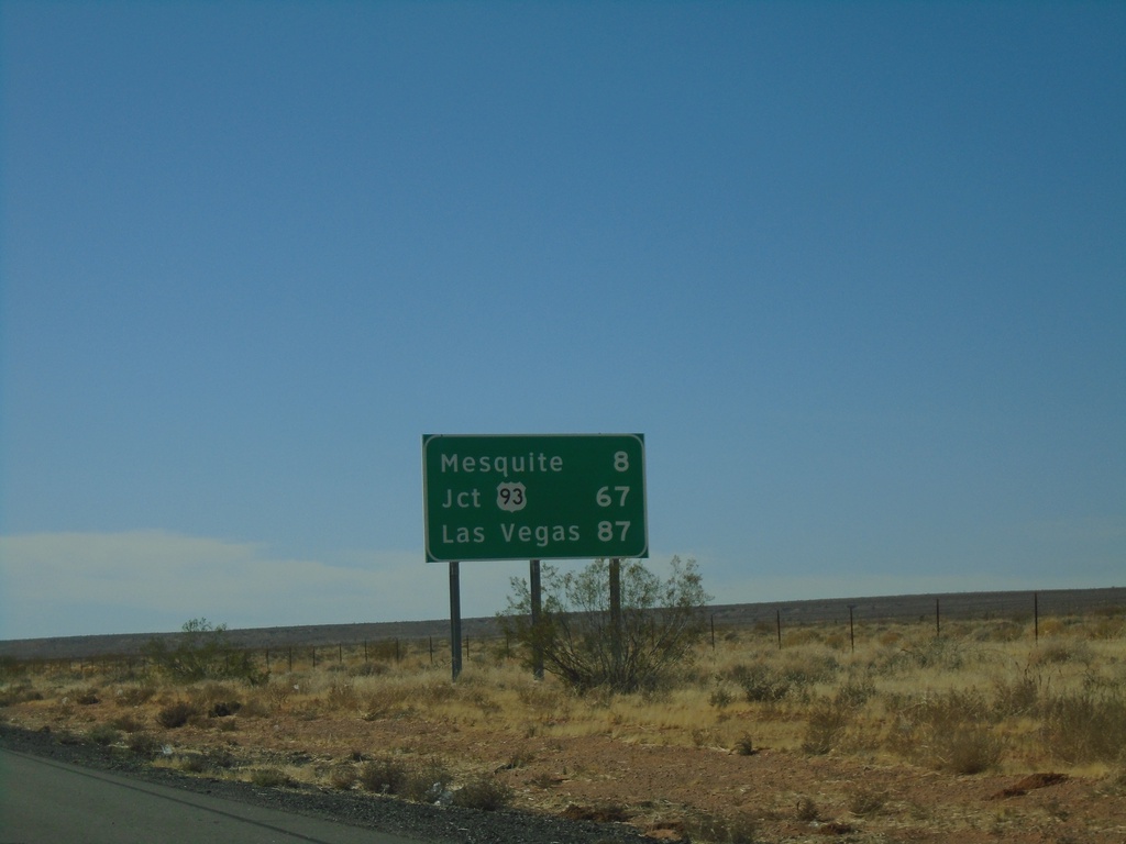 I-15 South - Distance Marker