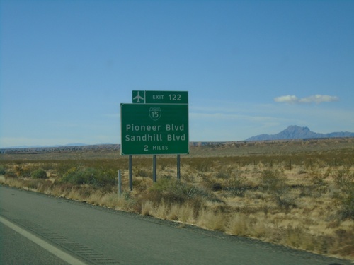 I-15 South Approaching Exit 122