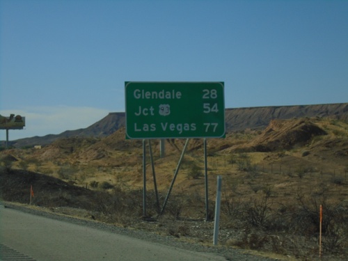 I-15 South - Distance Marker