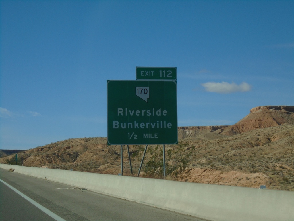 I-15 South - Exit 112