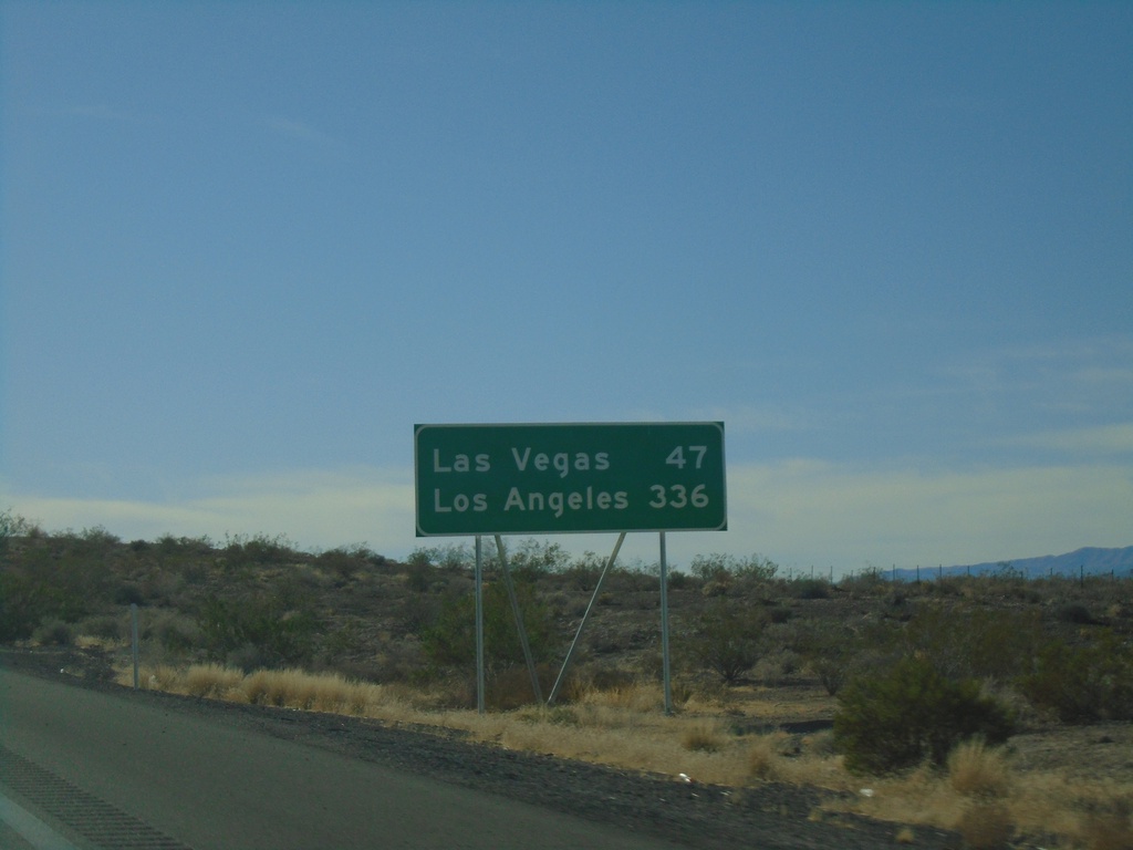 I-15 South - Distance Marker