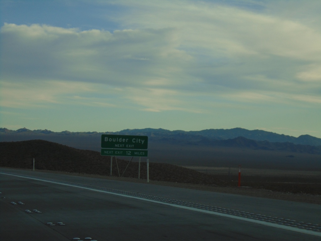 I-11 South - Boulder City Next Exit