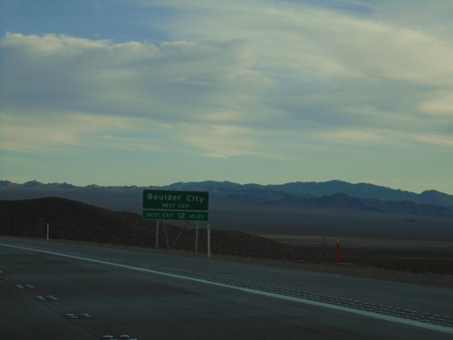 I-11 South - Boulder City Next Exit