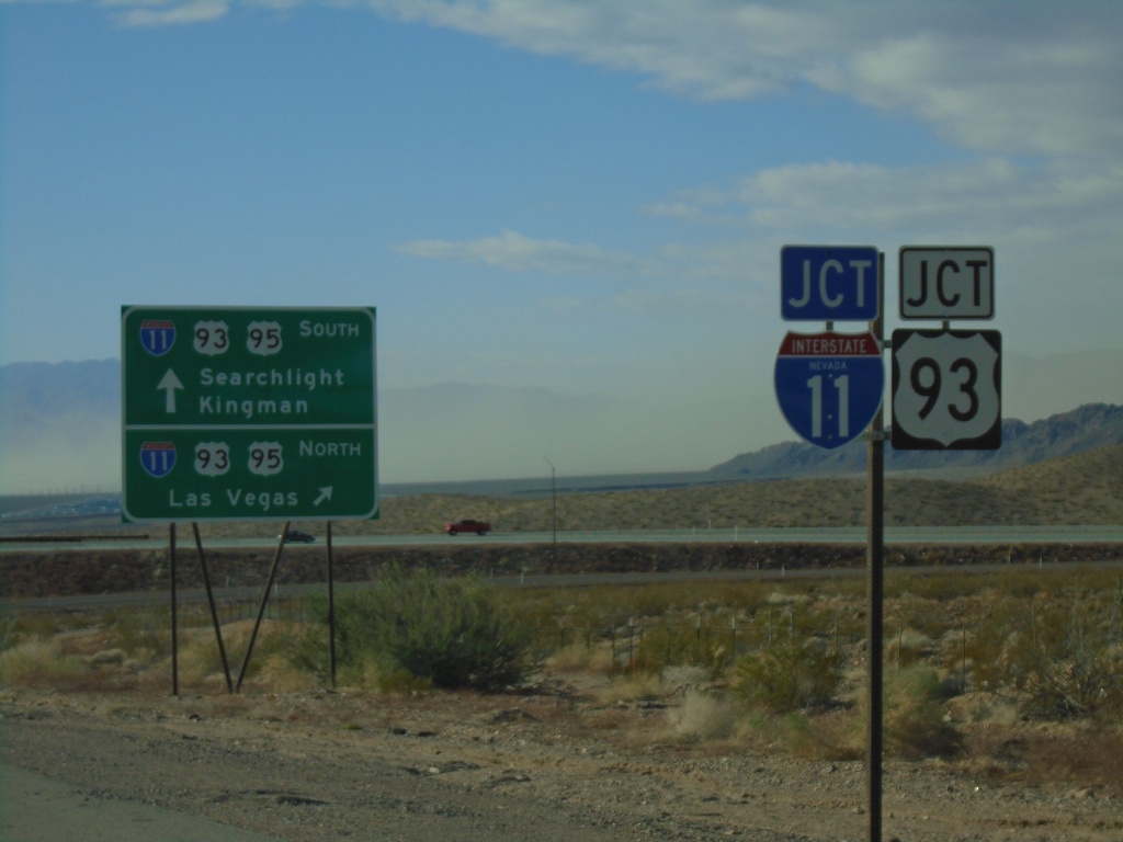 End NV-173 South at I-11/US-93/US-95