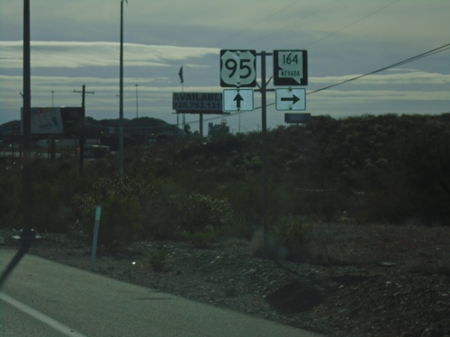 US-95 South Approaching NV-164