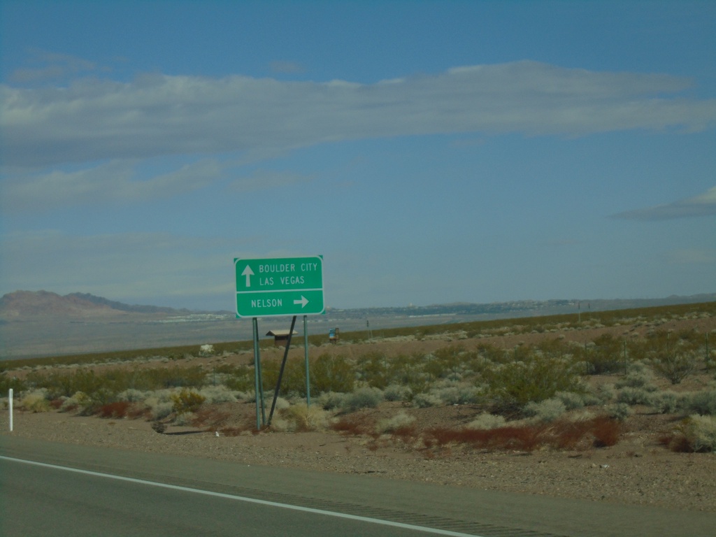 US-95 North Approaching NV-165