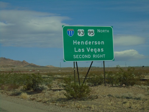 US-95 North Approaching I-11/US-93 North