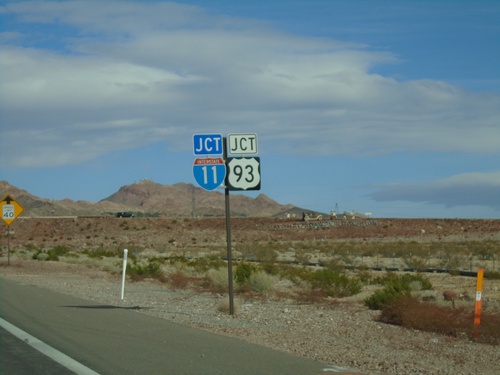 US-95 North Approaching I-11/US-93