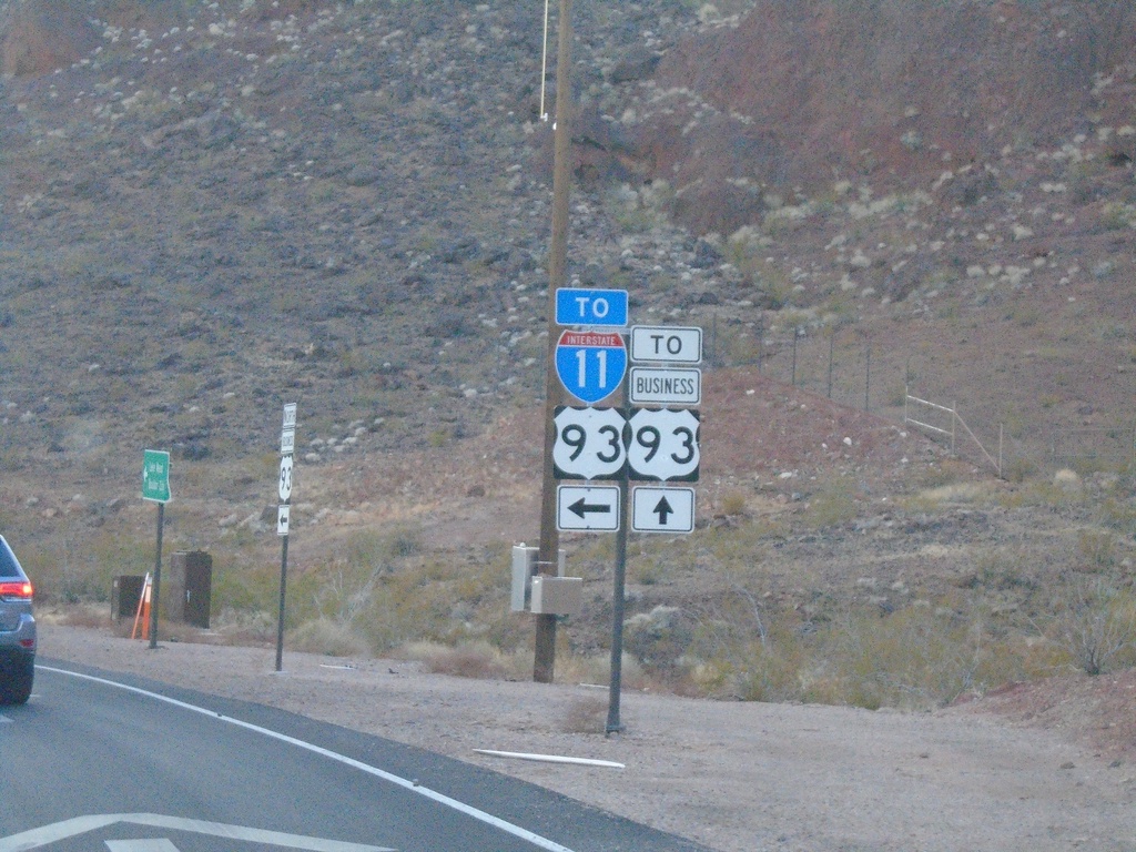 End NV-172 West at I-11/US-93/Bus. US-93