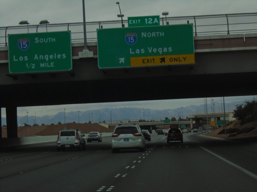 I-215 West Approaching I-15