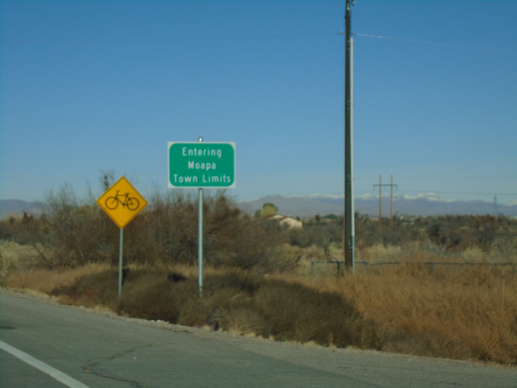 NV-168 West - Moapa